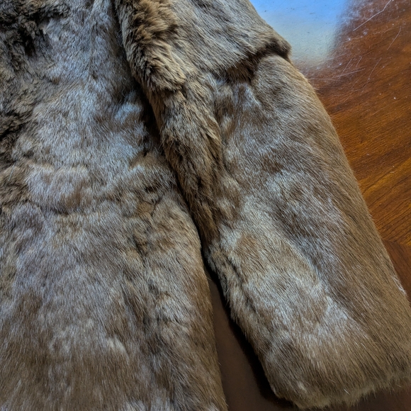 Vintage Brown Rabbit Fur Jacket - Picture 9 of 16